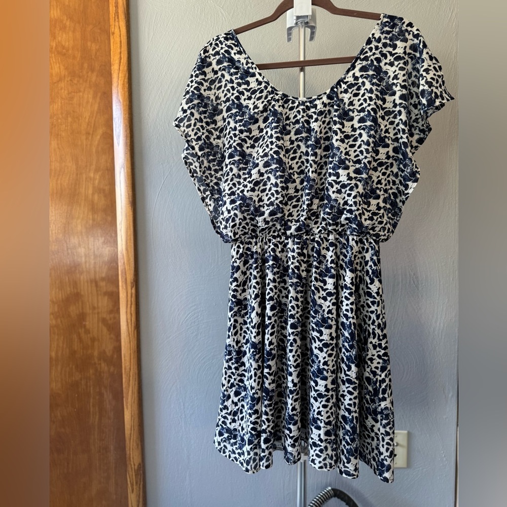 Bar III Animal Print Dress, Size Large